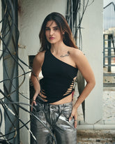 Web Slashed Vest Top